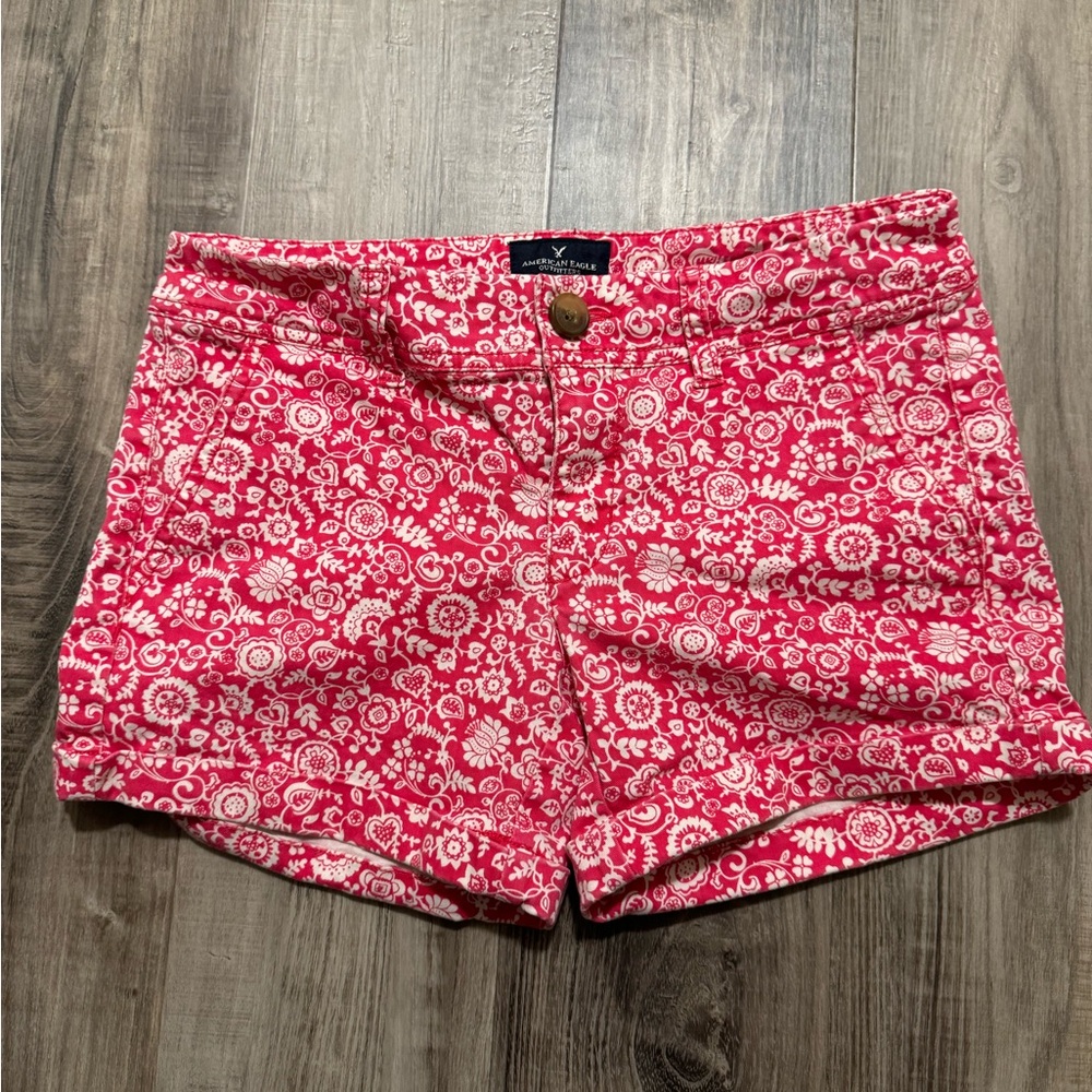Floral Cuffed Shorts